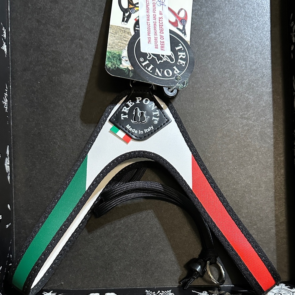 Trek-Ponti Italian Flag Dog Harness